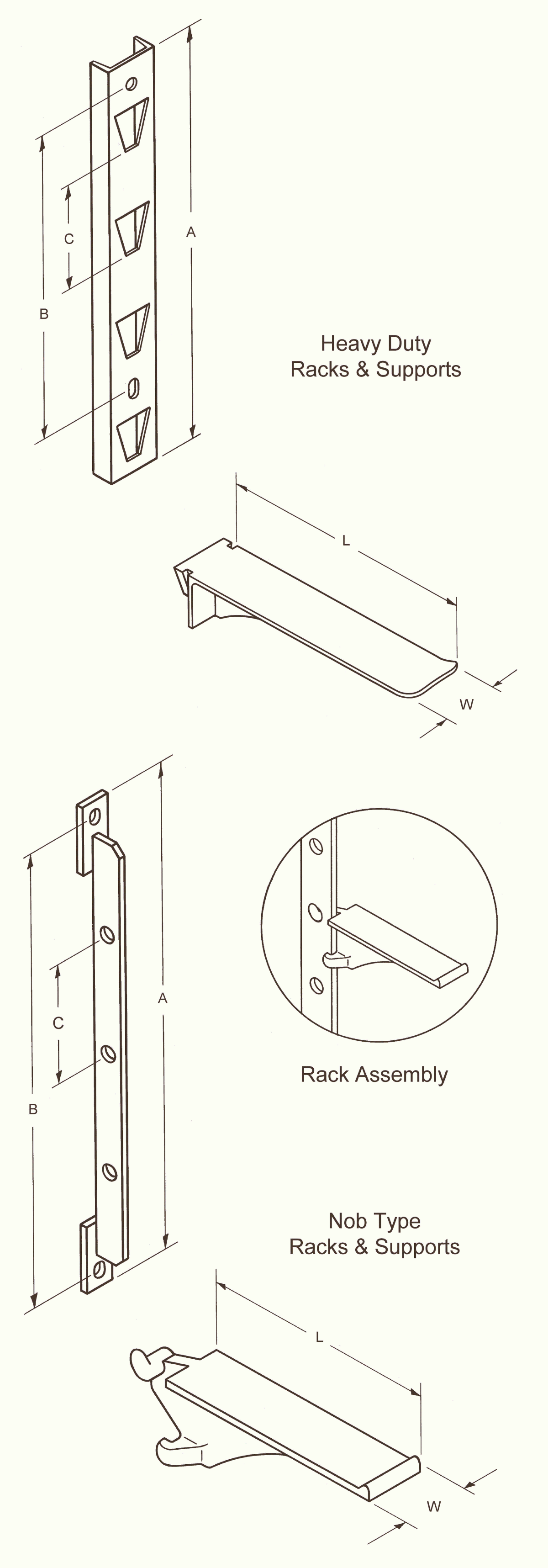 HEAVY DUTY CABLE RACKS & SUPPORT ARMS – Line Hardware