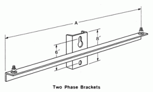 Two and Three Phase Cutout and Arrester Brackets